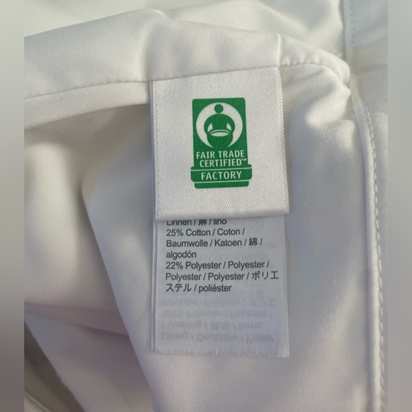 J.Crew Linen-Blend Kelsey Flare Pant White Size 22 Summer Beach Preppy - Picture 6 of 9